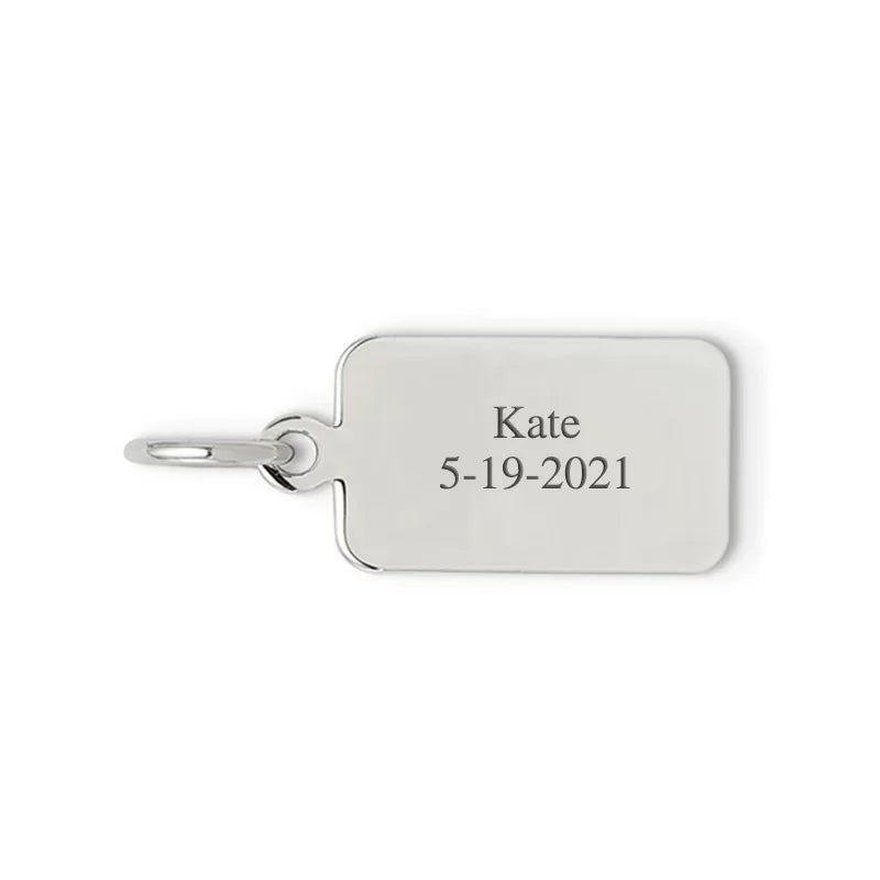 White rectangle roman charm