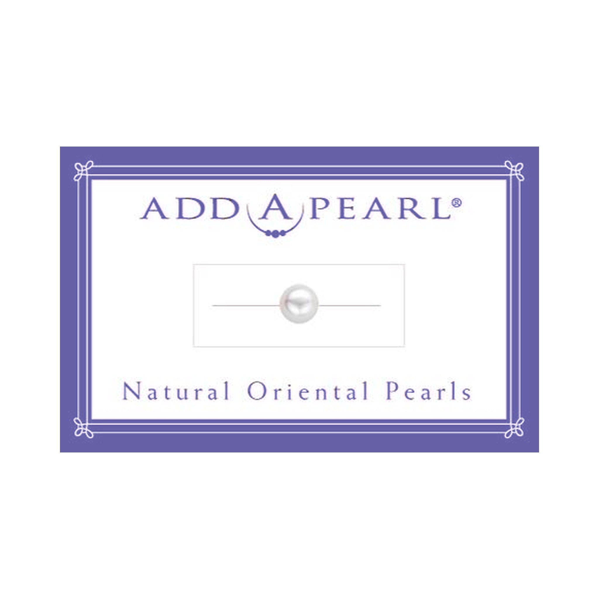 (2) 3.9mm Natural Pearl on a Classic Add-A-Pearl Card