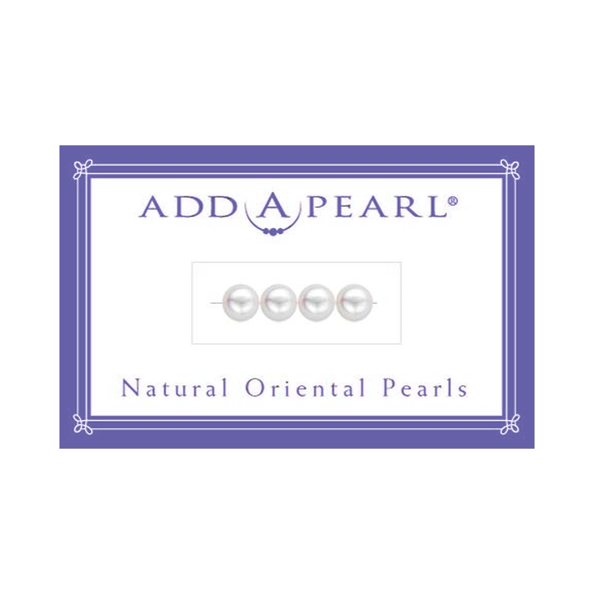 (1) 4.0mm Natural Pearl on a Classic Add-A-Pearl Card