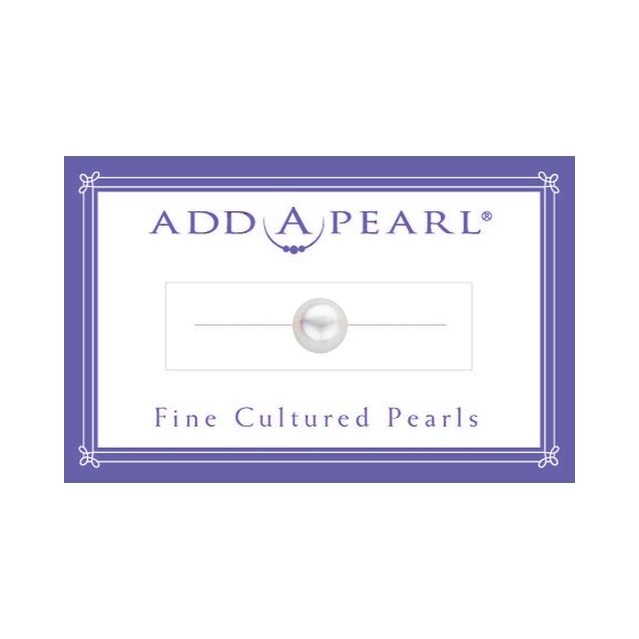 (2) 3.2mm Natural Pearl on a Classic Add-A-Pearl Card