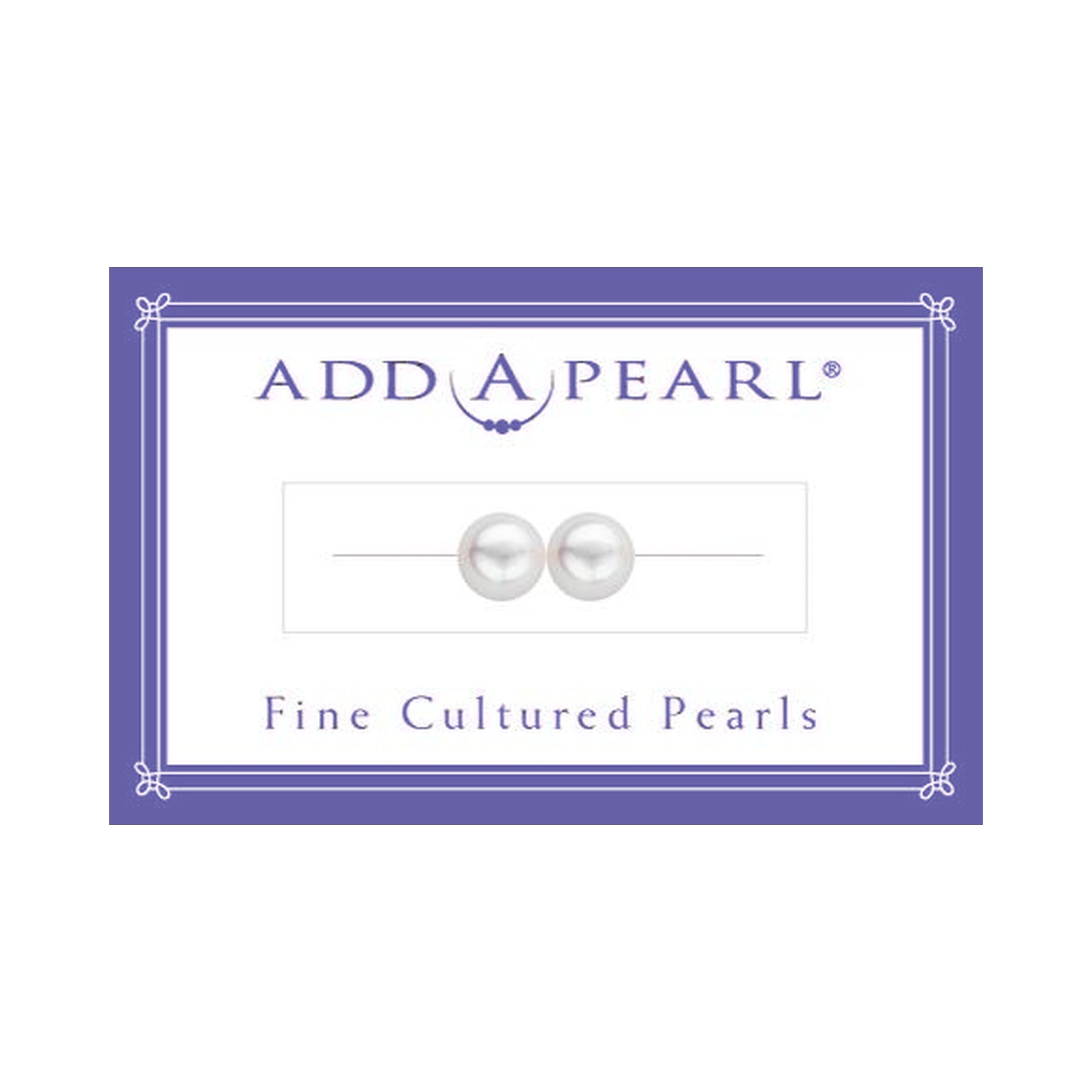 (2) 3.1mm Natural Pearl on a Classic Add-A-Pearl Card