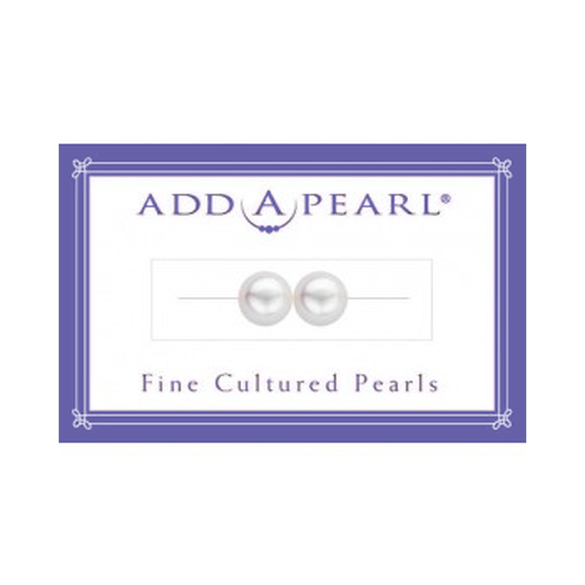 (4) 6.0mm Natural Pearl on a Classic Add-A-Pearl Card