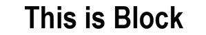 An example of the Block font for engraving