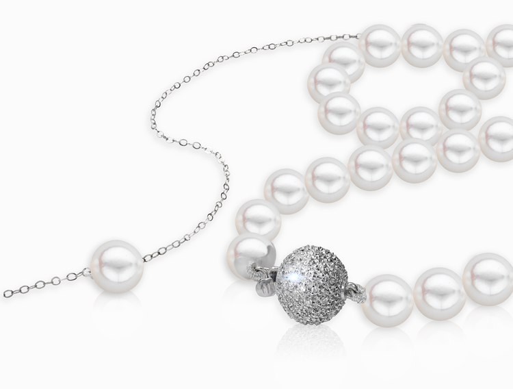Diamond Ball Clasp