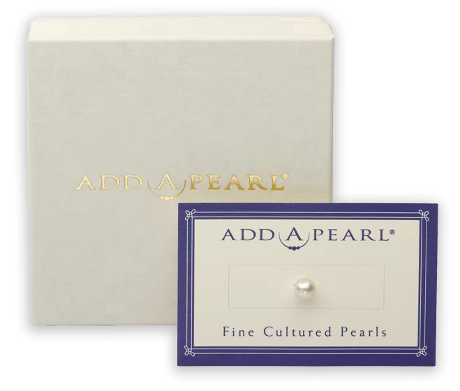 Cream-colored gift box for additional pearls