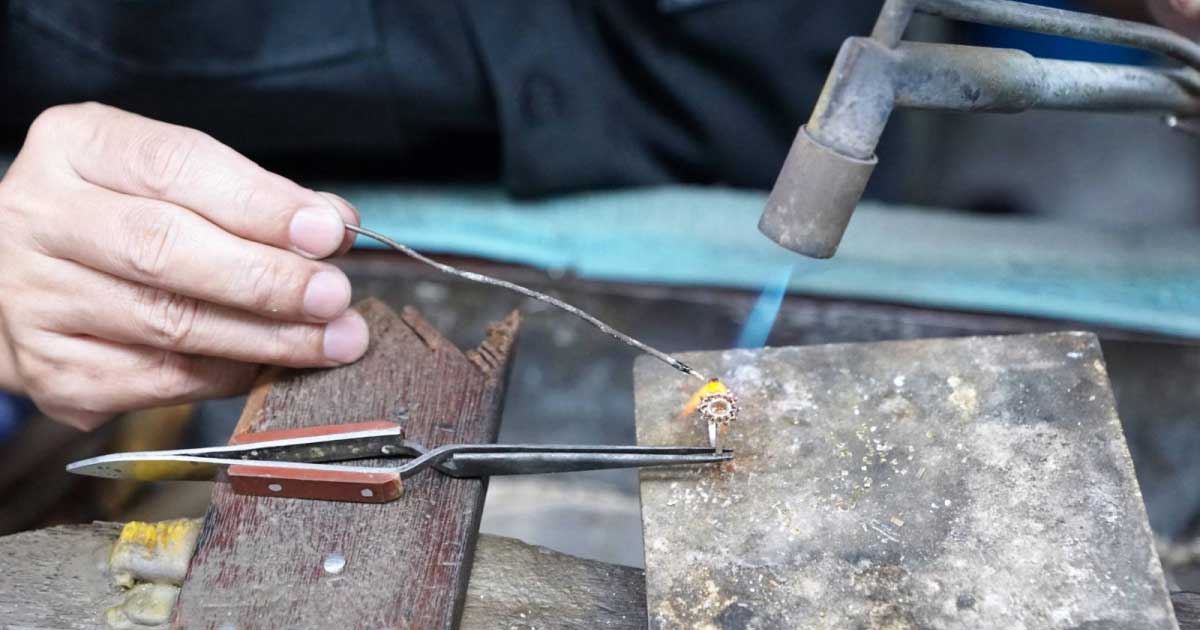 Handcrafted piece of fine jewelry