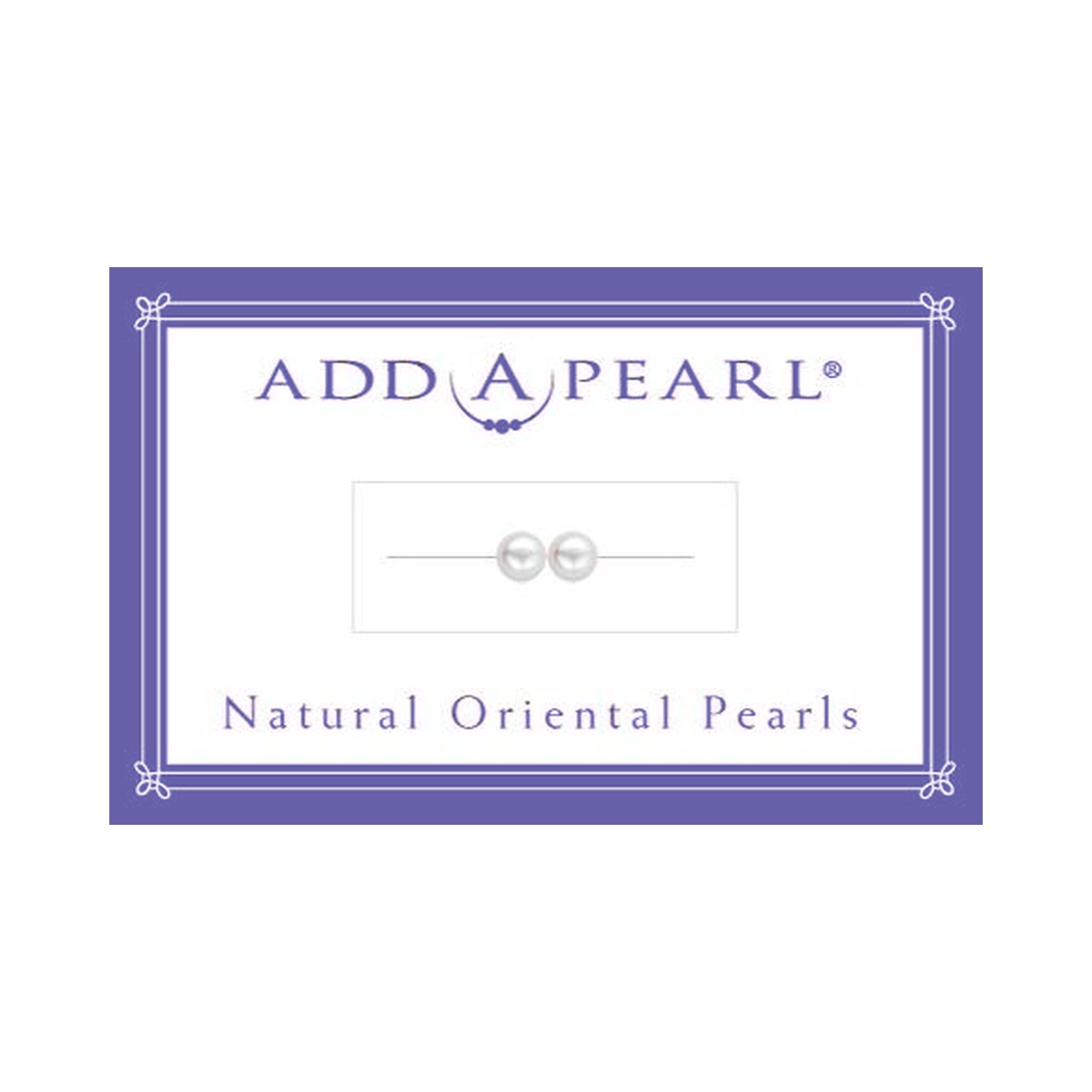 (4) 5.4mm Natural Pearl on a Classic Add-A-Pearl Card