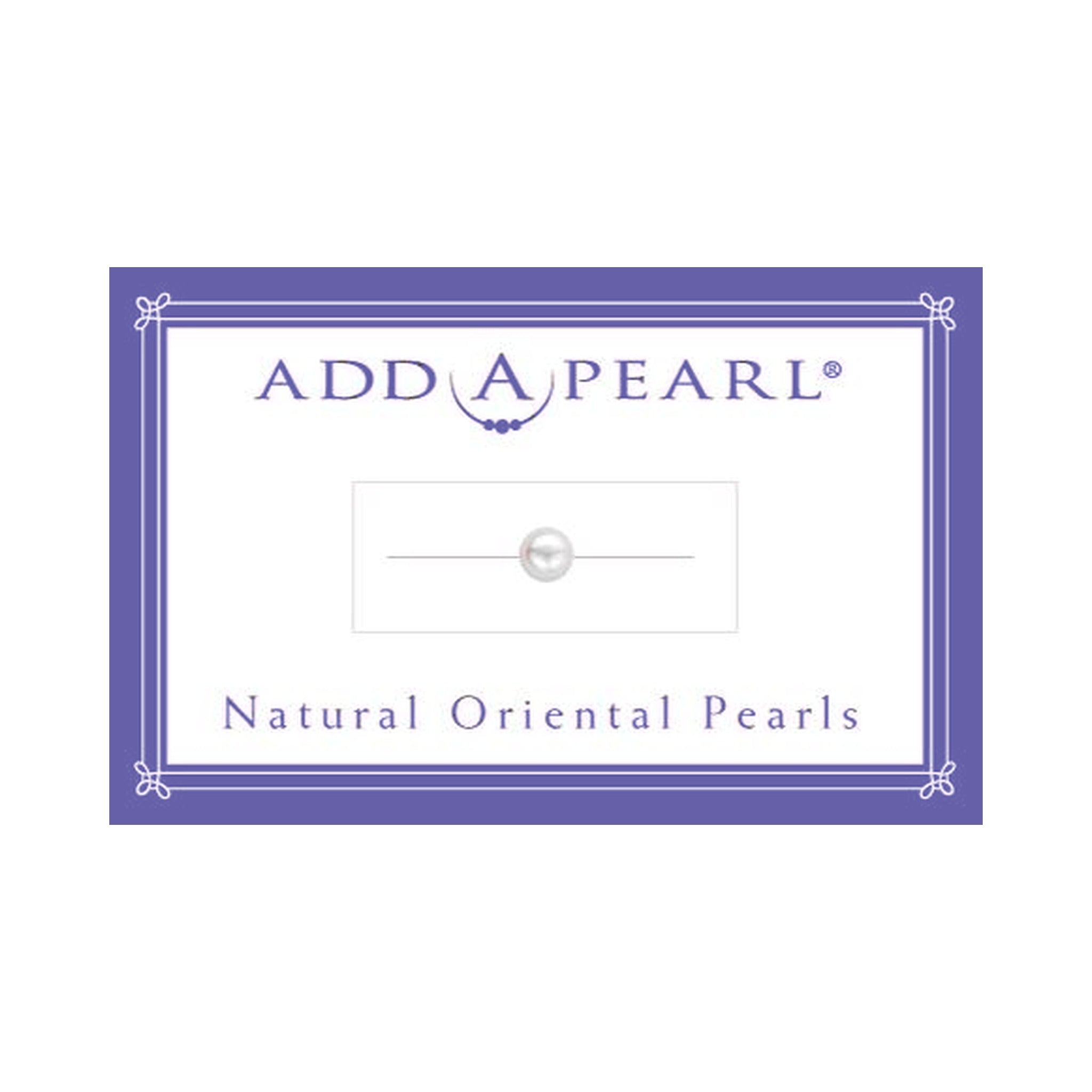 (2) 5.3mm Natural Pearl on a Classic Add-A-Pearl Card