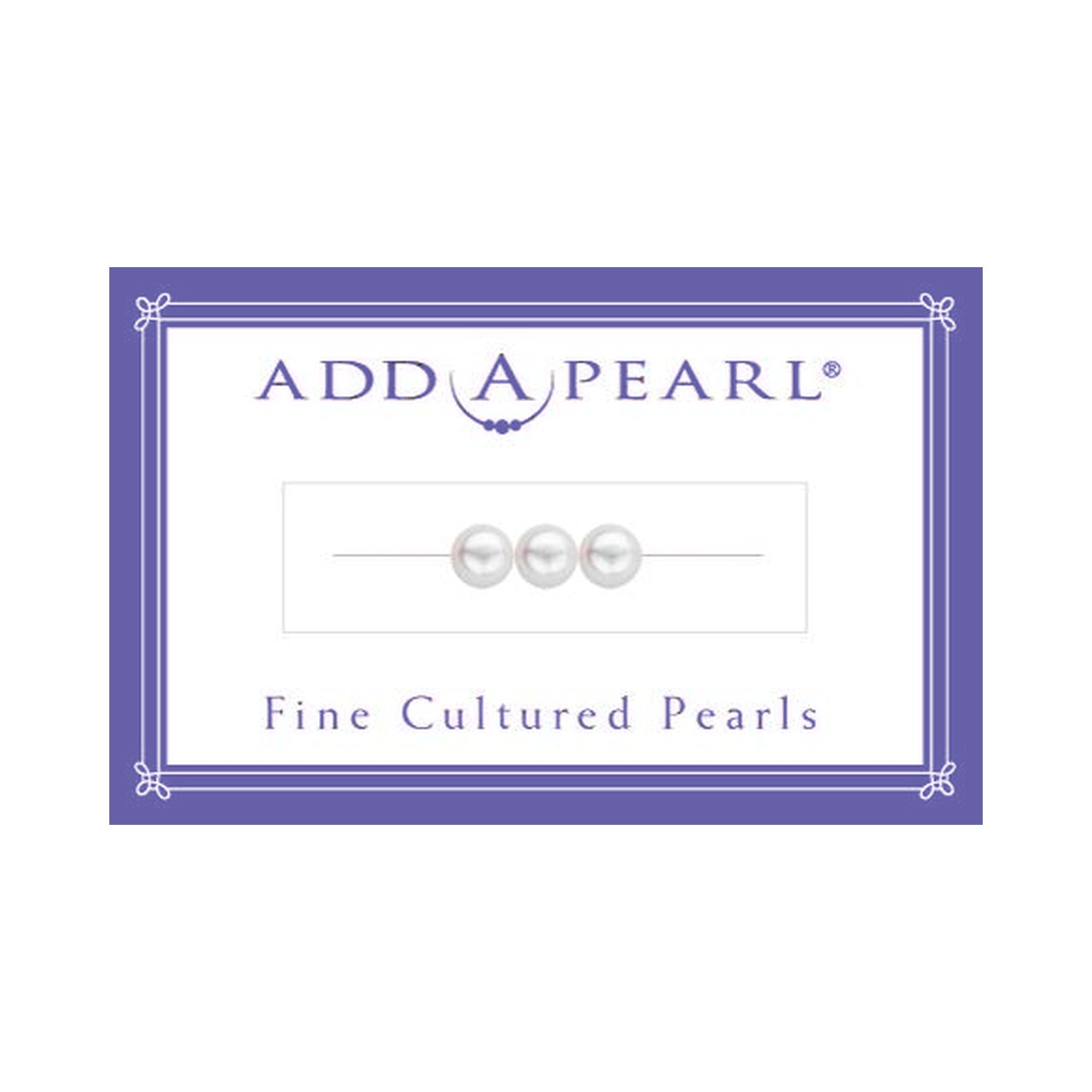 (4) 2.1mm Natural Pearl on a Classic Add-A-Pearl Card
