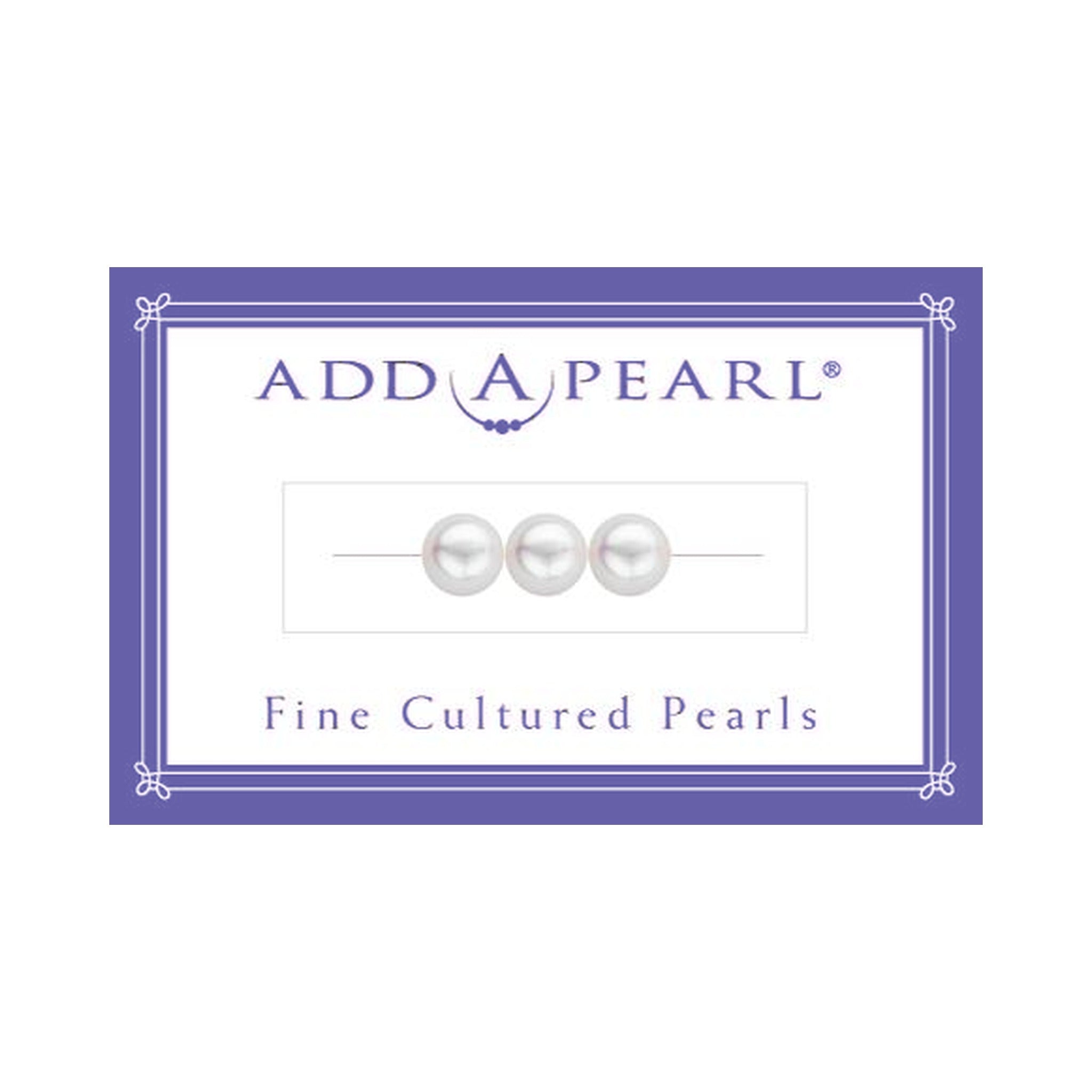 (2) 2.9mm Natural Pearl on a Classic Add-A-Pearl Card