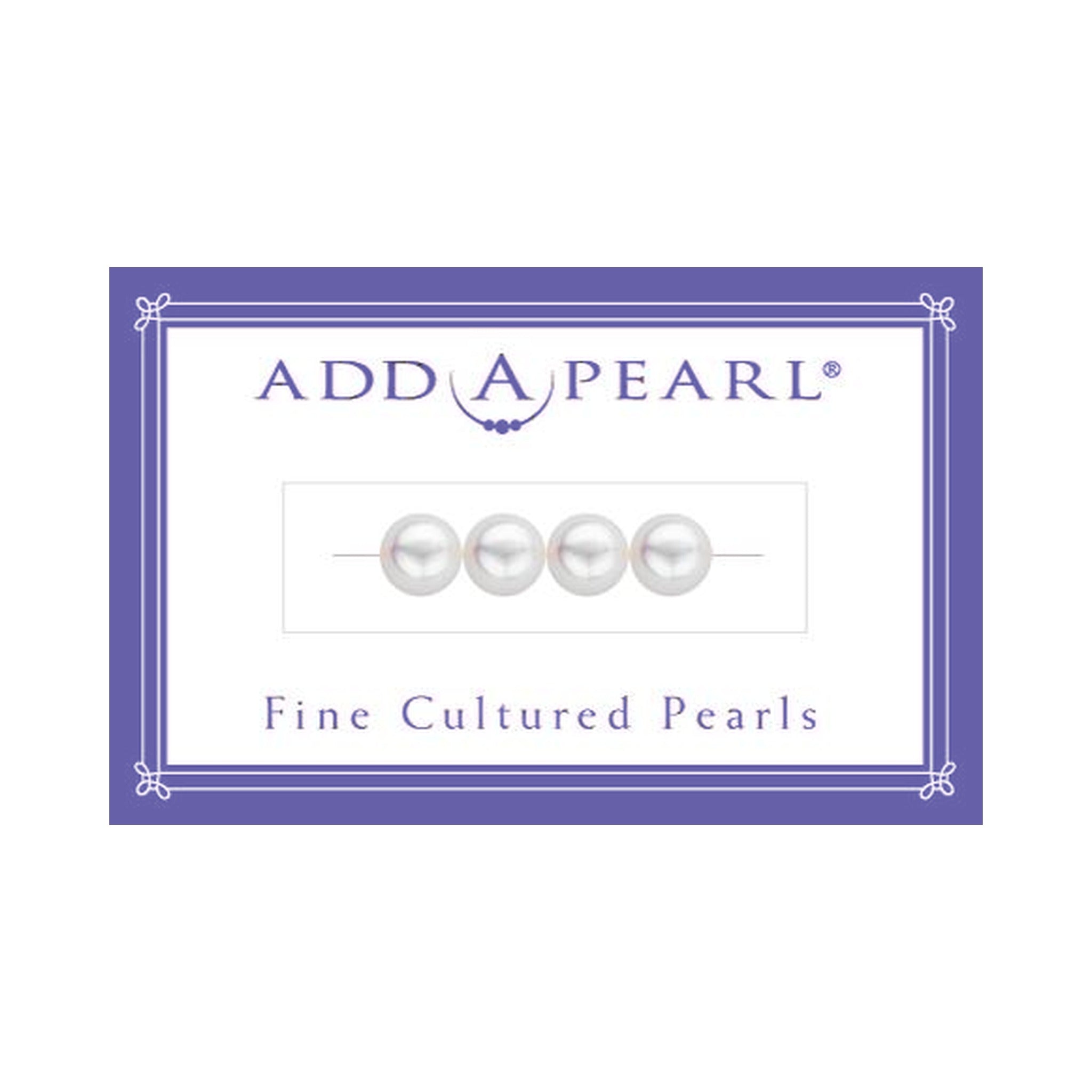 (4) 2.9mm Natural Pearl on a Classic Add-A-Pearl Card