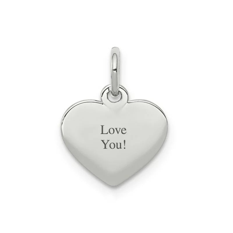 White heart roman charm