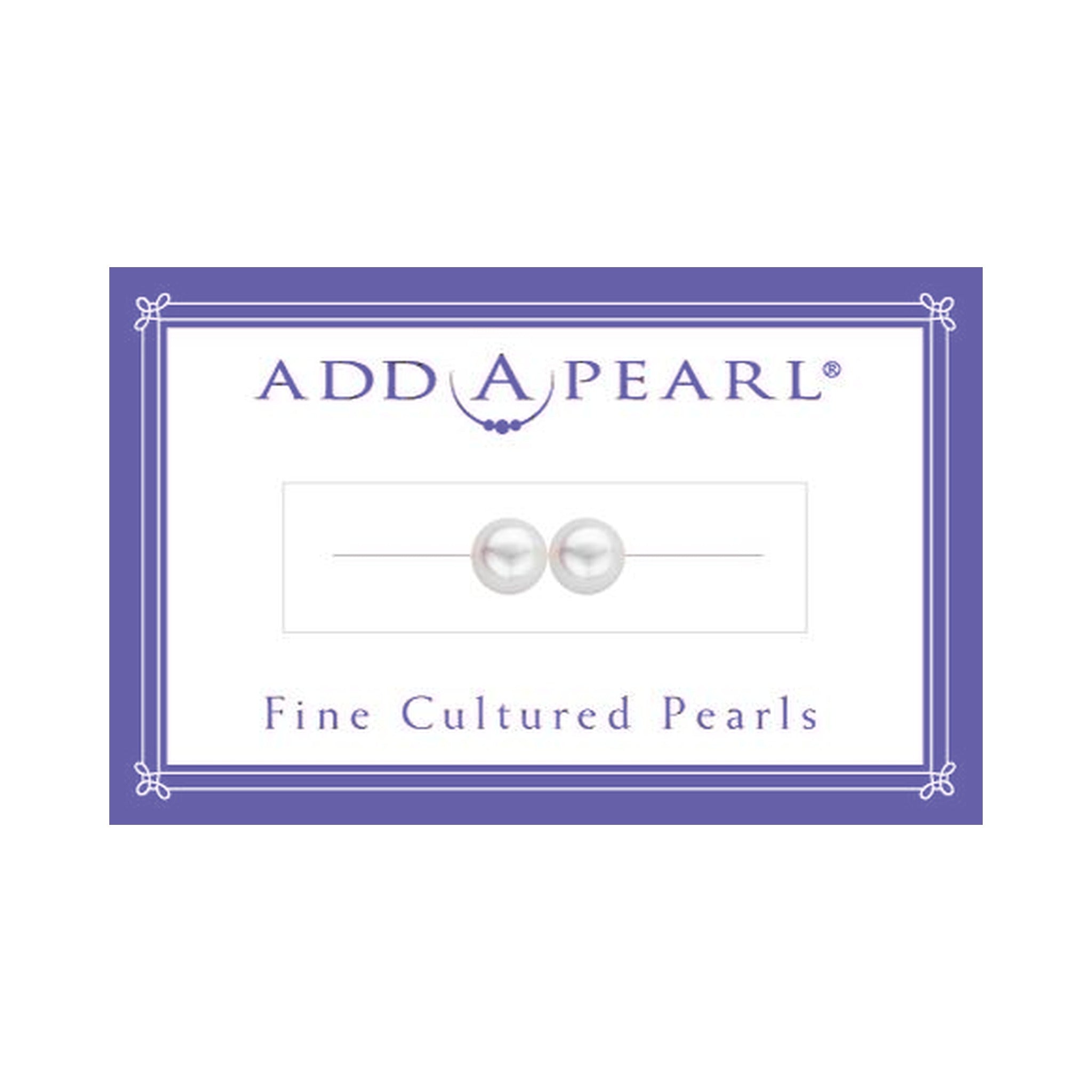(4) 2.6mm Natural Pearl on a Classic Add-A-Pearl Card