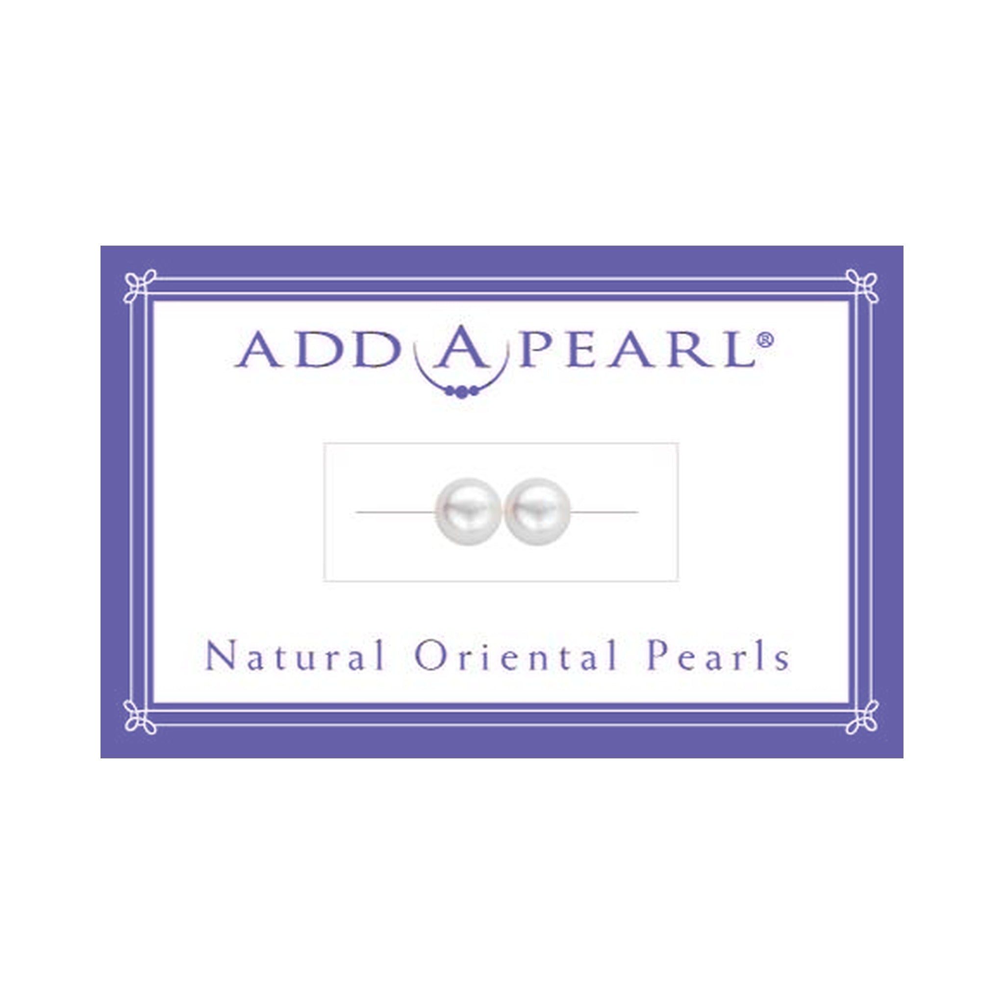 (2) 3.7mm Natural Pearl on a Classic Add-A-Pearl Card
