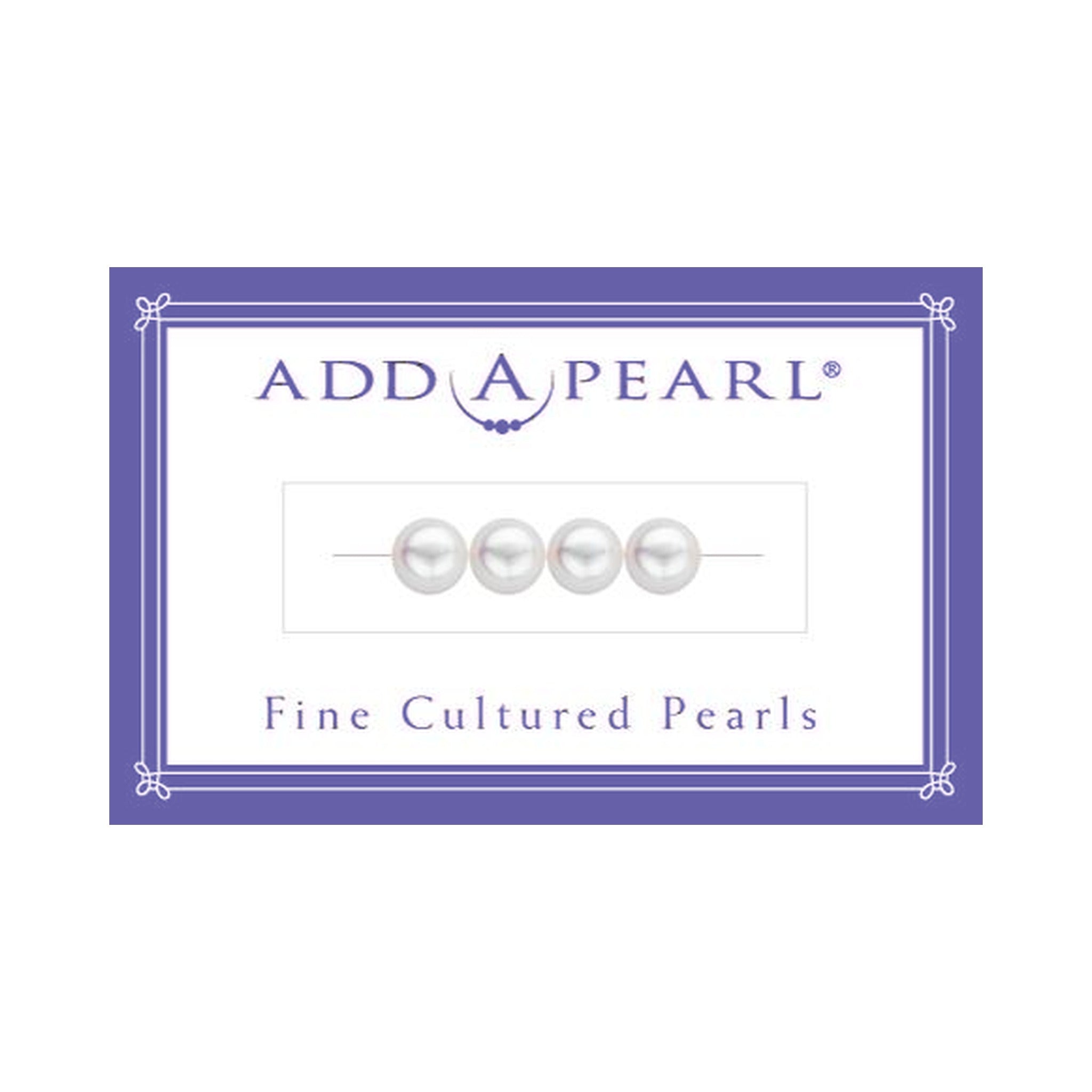 (2) 2.7mm Natural Pearl on a Classic Add-A-Pearl Card