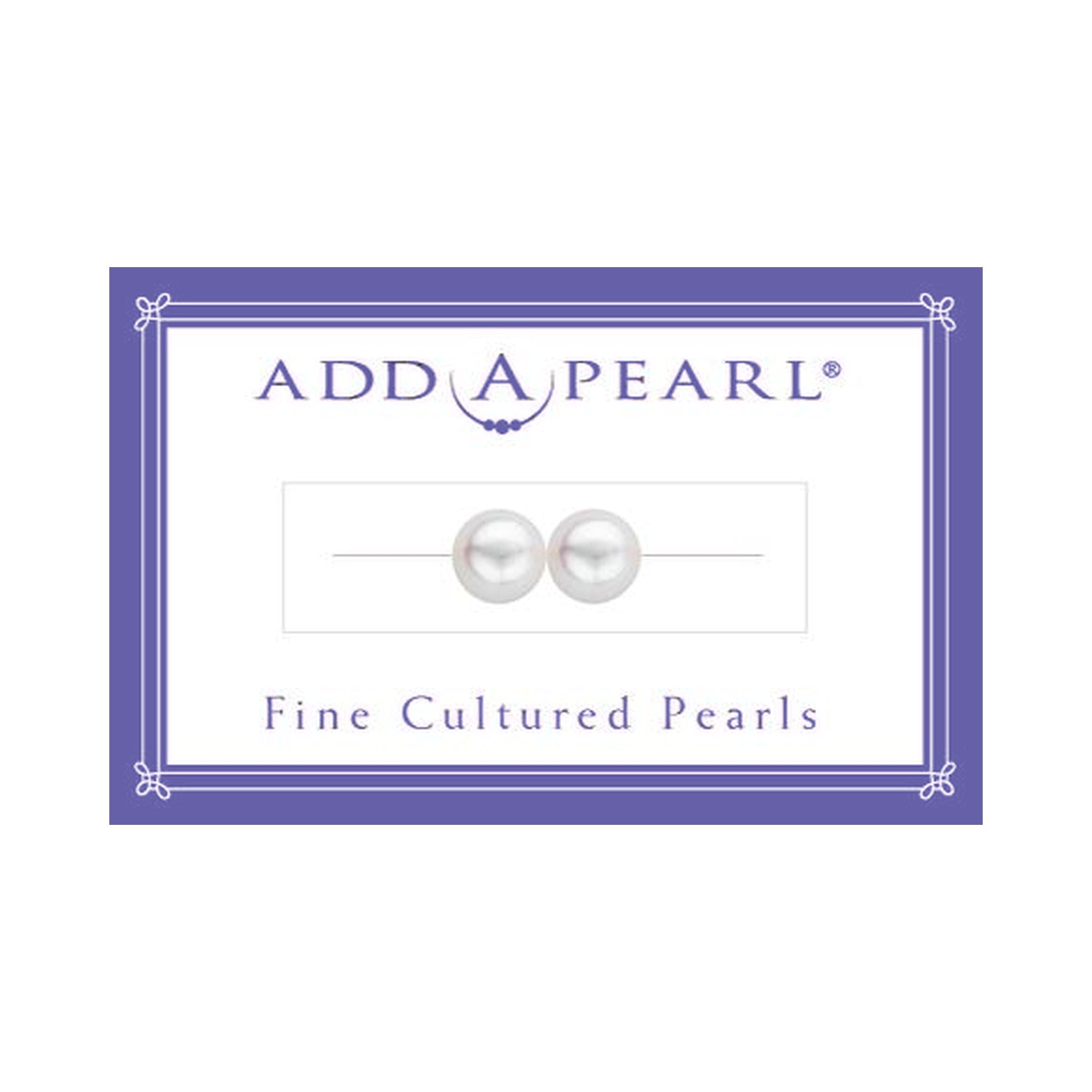 (4) 3.2mm Natural Pearl on a Classic Add-A-Pearl Card