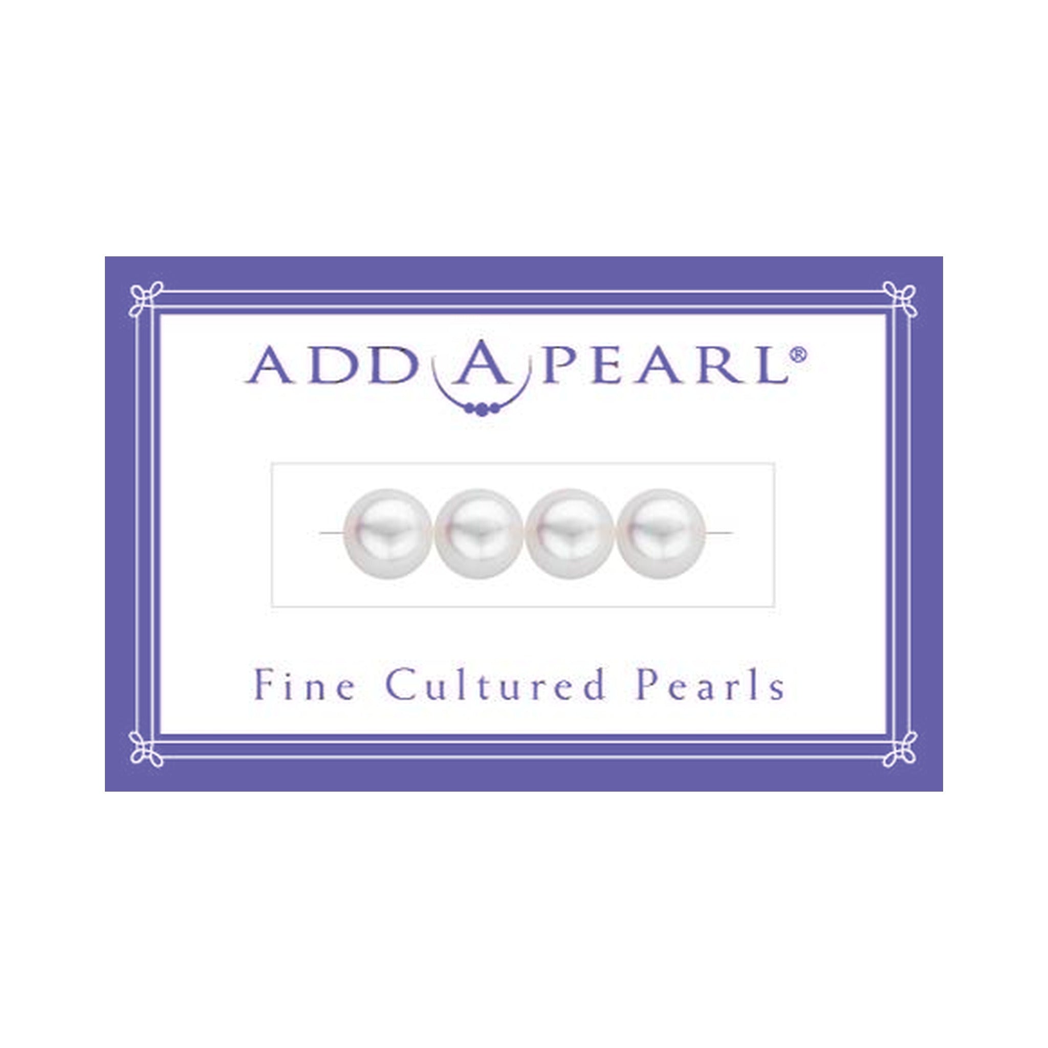 (2) 3.3mm Natural Pearl on a Classic Add-A-Pearl Card