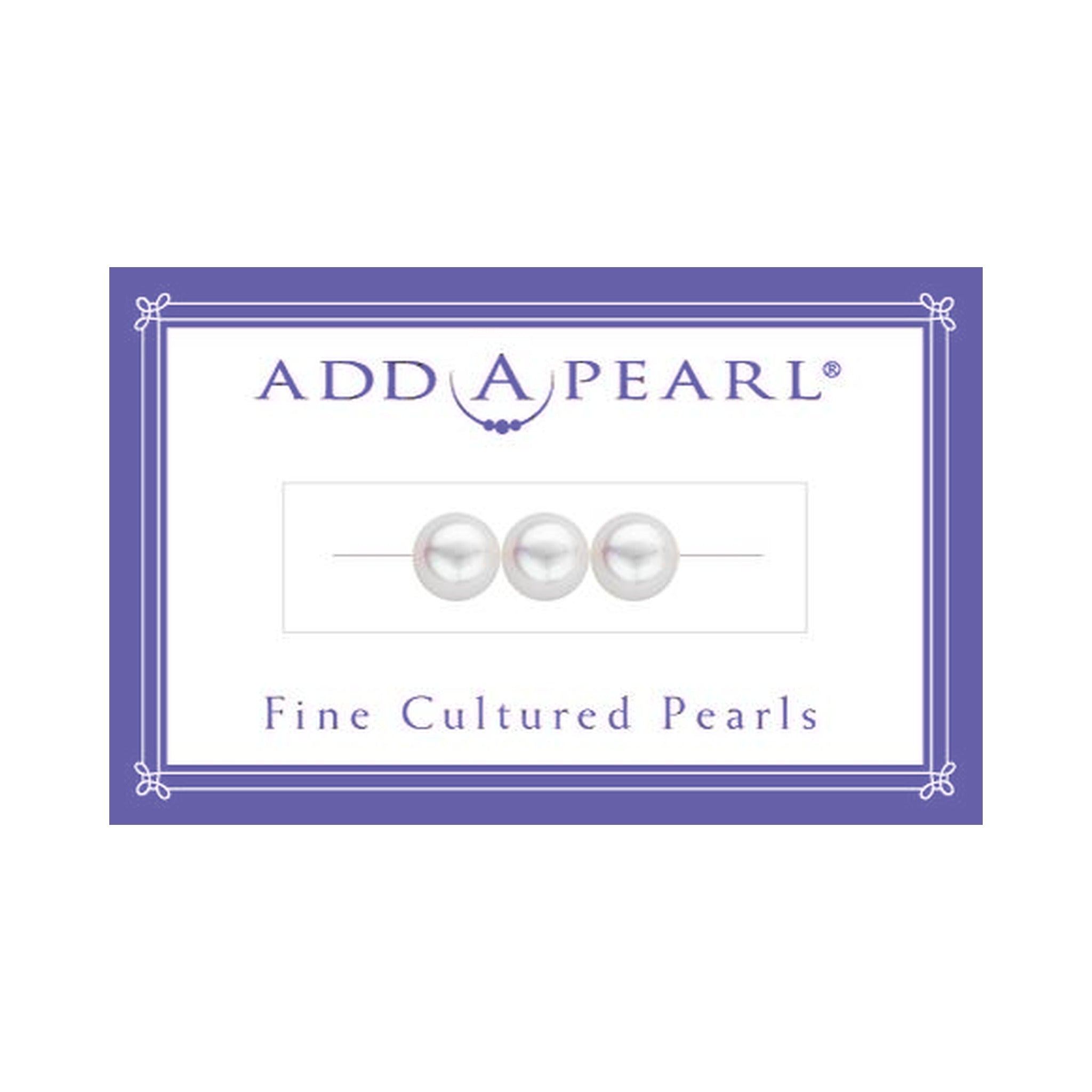 (4) 3.1mm Natural Pearl on a Classic Add-A-Pearl Card