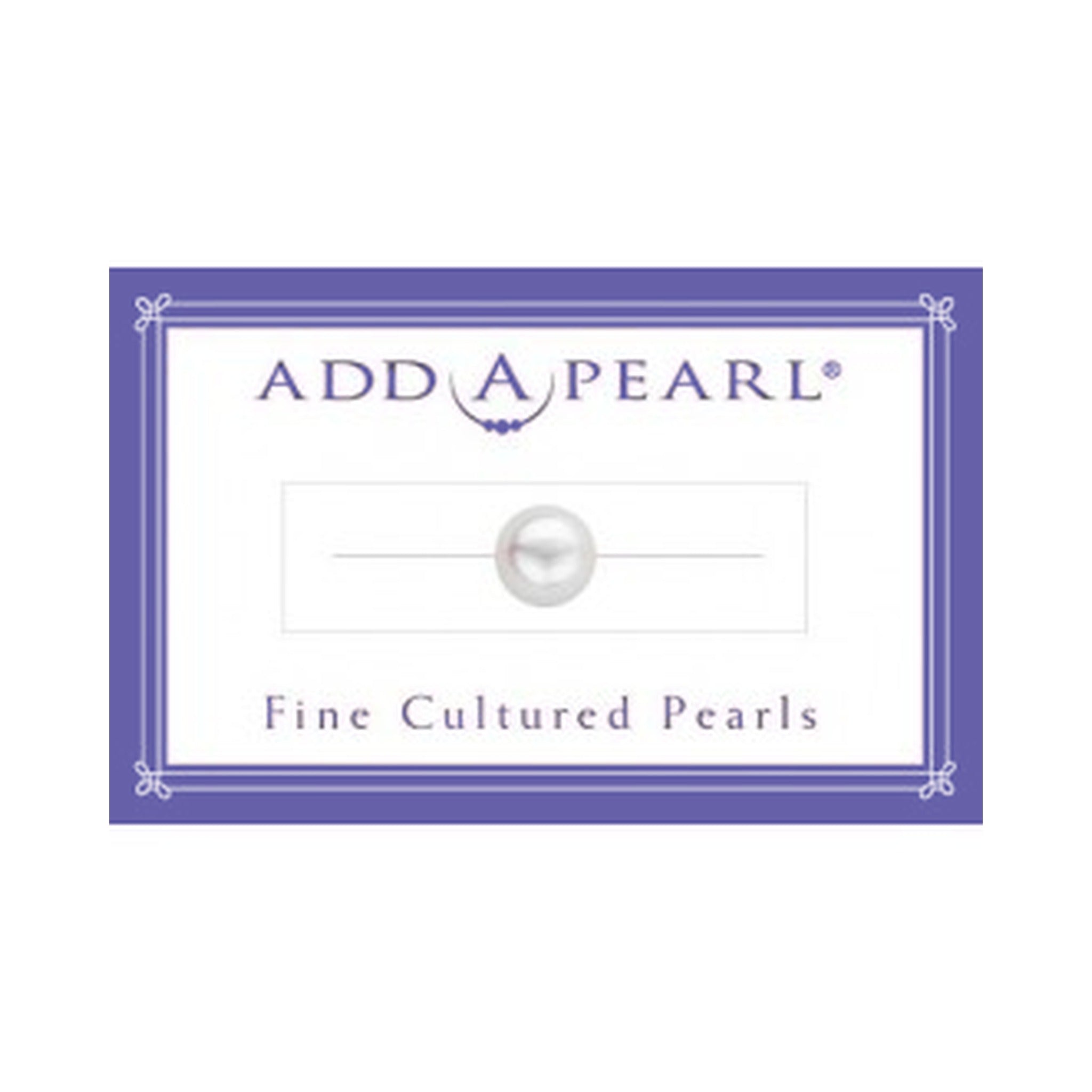 (2) 6.0mm Natural Pearl on a Classic Add-A-Pearl Card