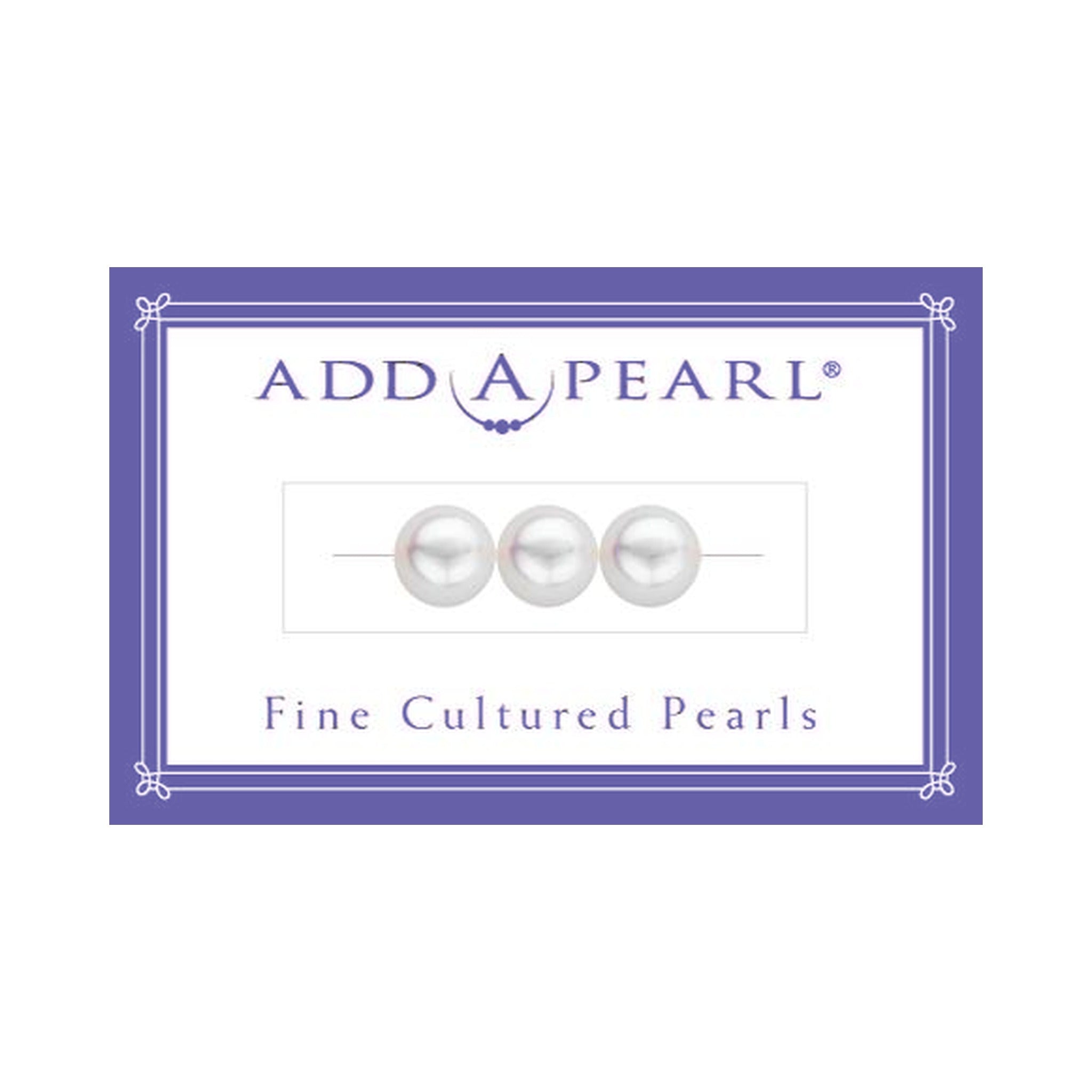 (2) 3.6mm Natural Pearl on a Classic Add-A-Pearl Card