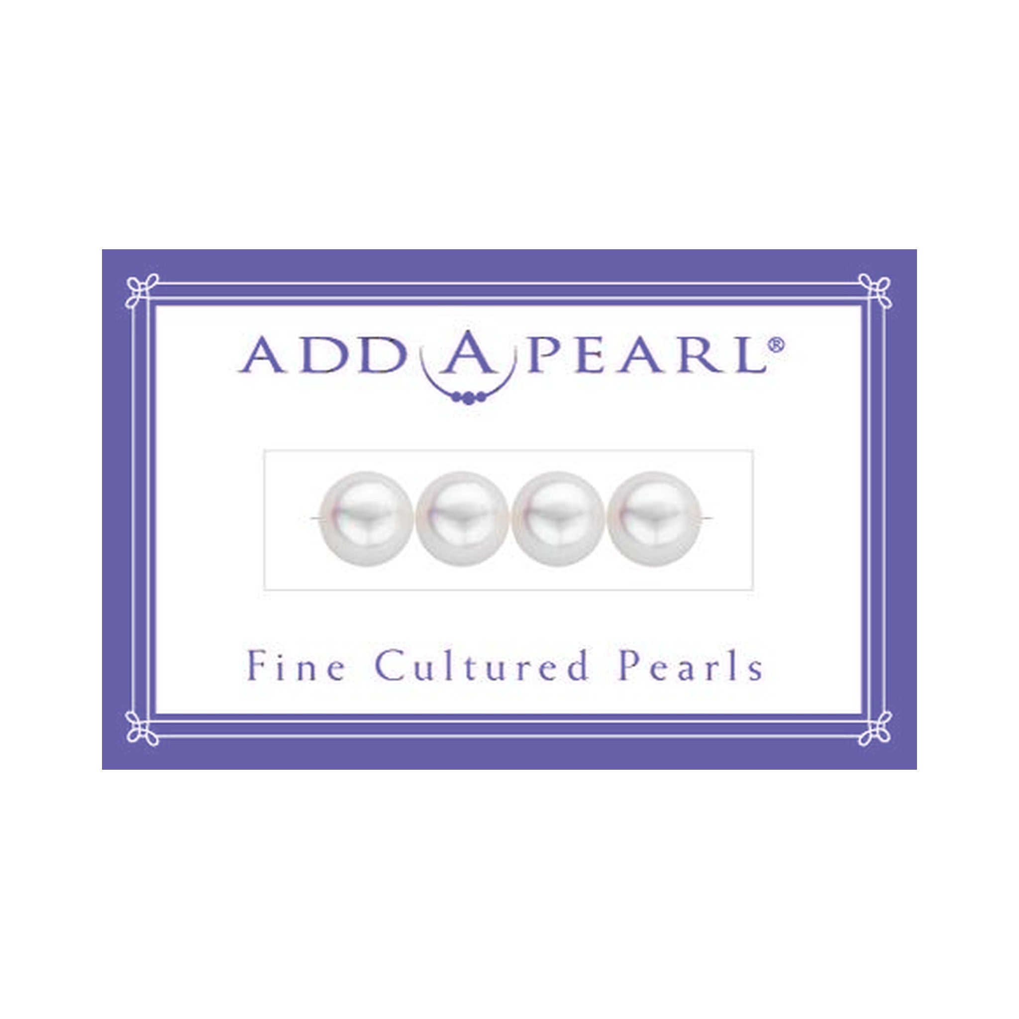 (4) 3.6mm Natural Pearl on a Classic Add-A-Pearl Card