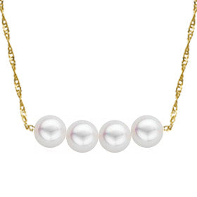 Cultured Starter Necklace on a 16"  Premium Chain