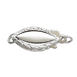 Fish Hook Clasp - 14k White Gold